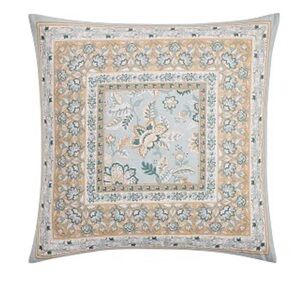 Pottery Barn Brooke Chambray Floral Print Euro Pillow Sham $113 retail